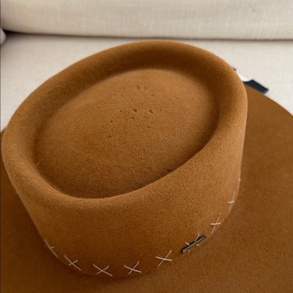 NWT Felt Brown Wide-Brimmed Hat main image 5